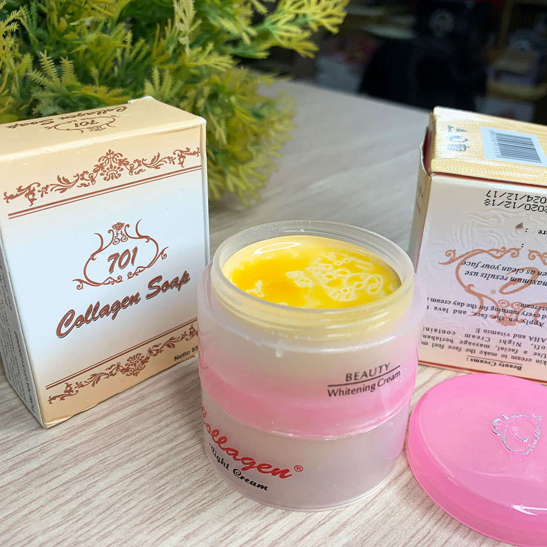 Bộ Siêu Trị Nám Tàn Nhang Collagen Plus Vit E Indonesia