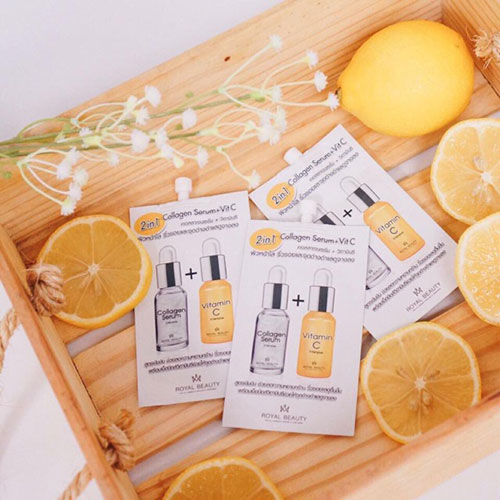 Collagen Serum Và Vitamin C 2 In 1 Thái Lan