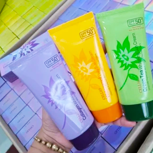 Kem chống nắng cellio SPF 50+/PA+++ - 3 Loại