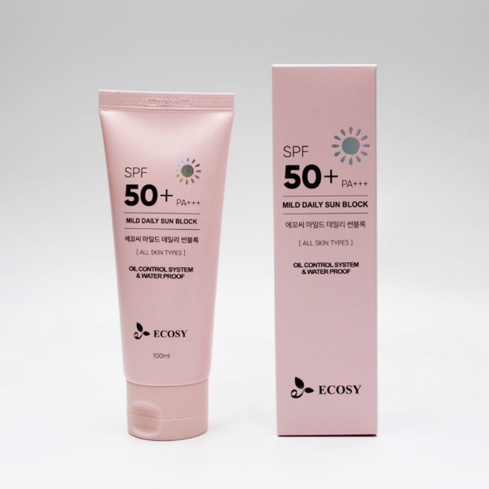 Kem Chống Nắng Ecosy Mild Daily Sun Block SPF50+ PA+++ 100ml