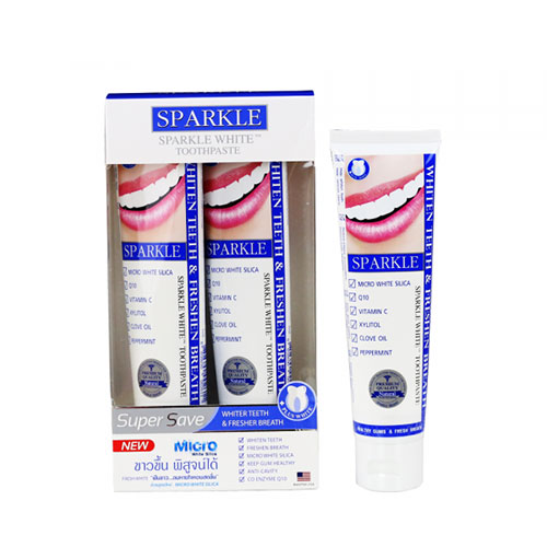 Kem Đánh Trắng Răng Trà Xanh Sparkle Thái Lan