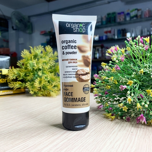 Kem Tẩy Da Chết Mặt Organic Shop Organic Coffee And Powder Của Nga