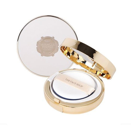 Phấn Nước Miracle Finish CC Ultra Moist Cushion SPF50 Plus The Face Shop