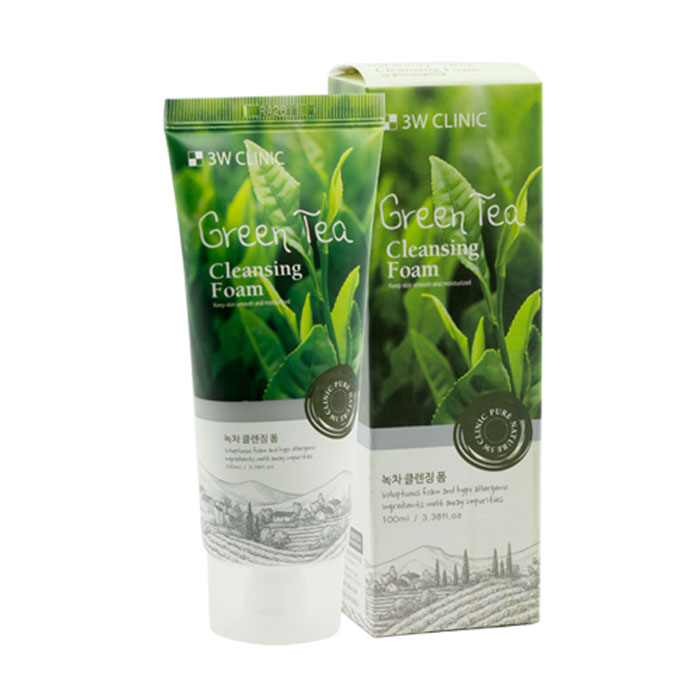 Sữa Rửa Mặt Chiết Xuất Trà Xanh 3W Clinic Green Tea Foam