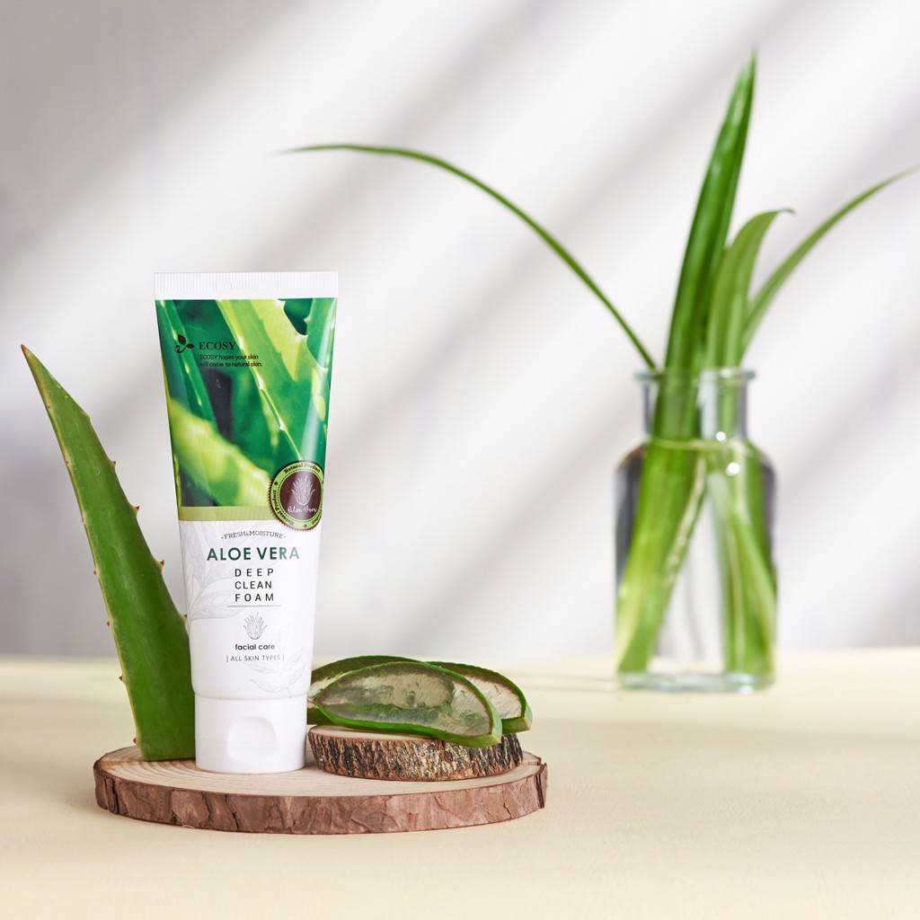 Sữa Rửa Mặt Ecosy Chiết Xuất Nha Đam - Ecosy Aloe Vera Deep Clean Foam 100ml