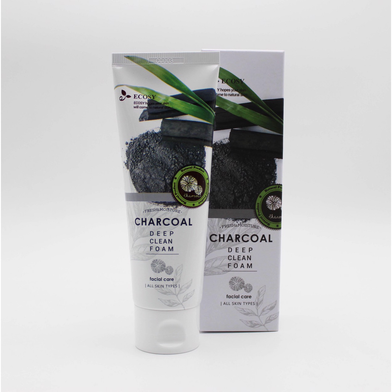 Sữa Rửa Mặt Ecosy Chiết Xuất Than Hoạt Tính - Ecosy Chacoal Deep Clean Foam 100ml