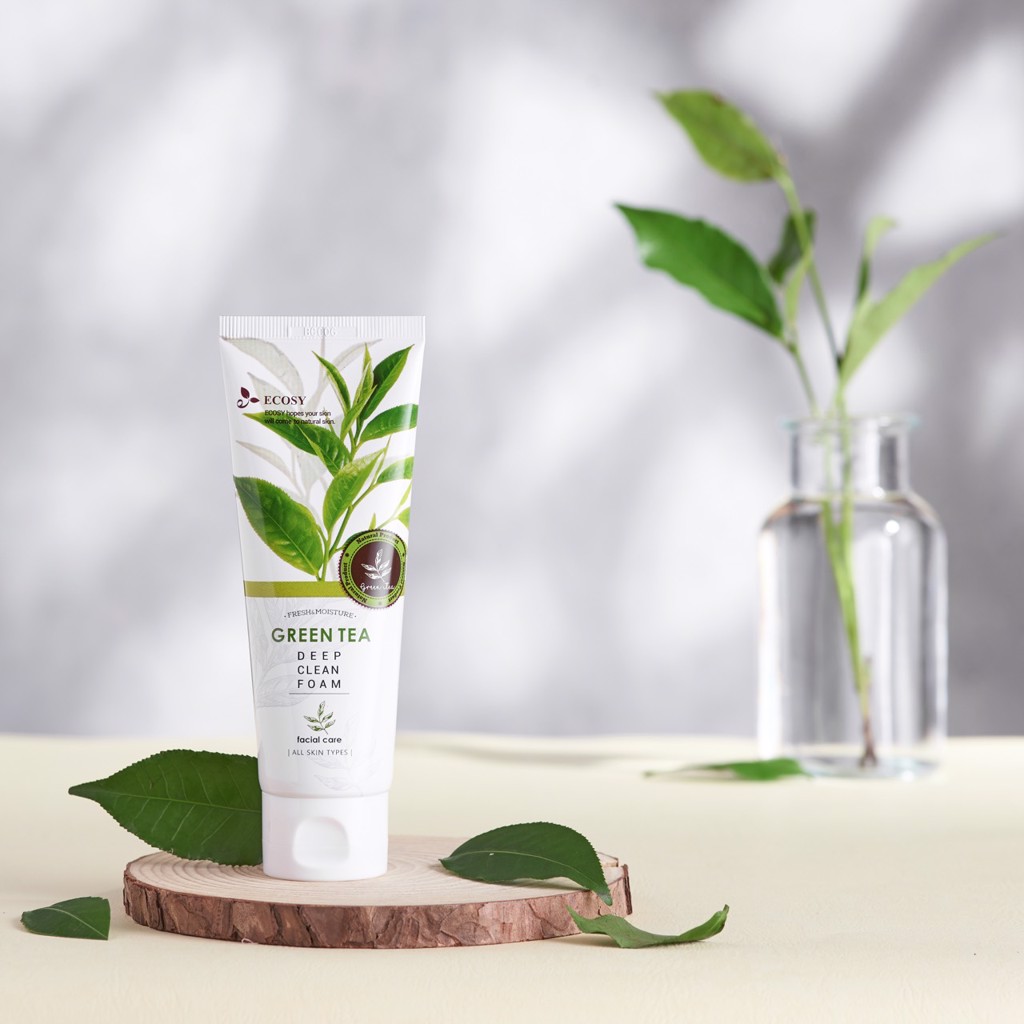 Sữa Rửa Mặt Ecosy Chiết Xuất Trà Xanh - Ecosy Green Tea Deep Clean Foam 100ml